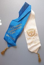 alte Schärpe Wimpel VI. Trabant Orientierungsfahrt MC Zwickau 1974 ADMV 28,0 cm