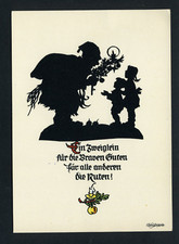 AK Scherenschnitt, Künstler Plischke Unterwösssen, Weihnachten, Kinder, Rute 322