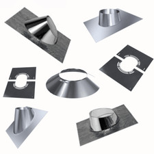 Edelstahlschornstein Dachdurchführung Zubehör Universal Schornstein doppelwandig