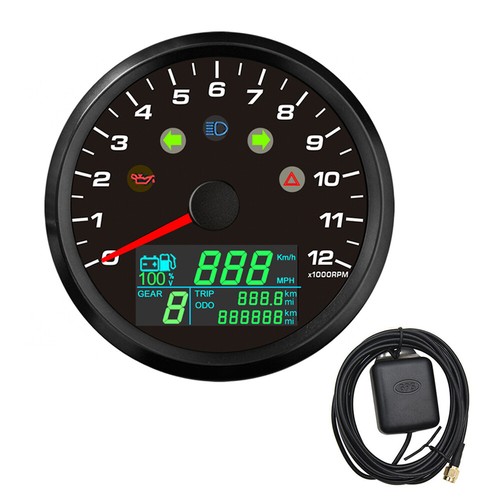 85mm multifunktions gps tacho - 85mm,