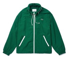 Lacoste Jacke Regenjacke wasserabweisend Windjacke Windbreaker Herren Grün FR 52
