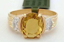 ECHTER 3,67 kt GELBER TOPAS &