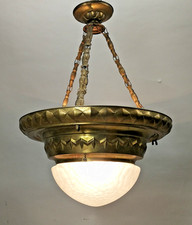 Antike Jugendstil Decken Lampe