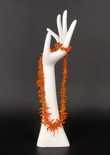 Vintage Halskette Koralle Rote