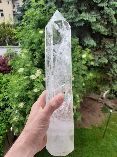 Xxl bergkristall obelisk 33cm - xxl,