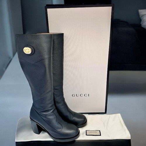 Gucci stiefel leder schwarz - gucci,