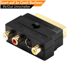 Scart auf 3x Cinch Buchsen RCA