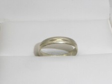333 Gold Ring 8K Weißgold 1,6 g Ehering Trauring Gravur RG 55 - 17,5 mm 9358