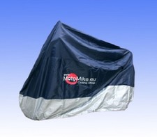 Abdeckplane für Motorräder ab 1000 ccm Faltgarage 6ON blau / silber