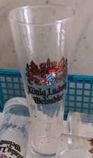 6xKÖNIG LUDWIG WEISSBIER ?❤️GLAS 0,3l BIERGLAS KNEIPE BAR GASTRO? GEBRAUCHT 