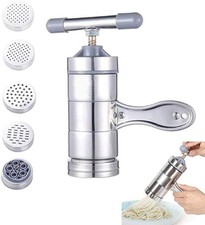 Edelstahl Spätzlepresse mit 6 Lochscheiben – Nudelpresse für Spätzle & Spaghetti