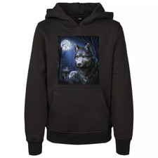 UVP:39€ Mister Tee Jungen Wolf Hoodie Motiv Sweatshirt Kapuzenpullov 11-12 Jahre
