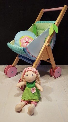 Haba puppenwagen mit puppe - haba,