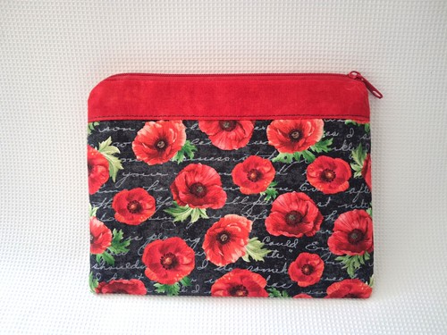 Kosmetiktasche mohnblumen - kosmetiktasche,,