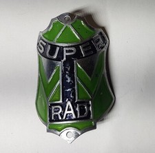 Altes Steuerkopfschild Super