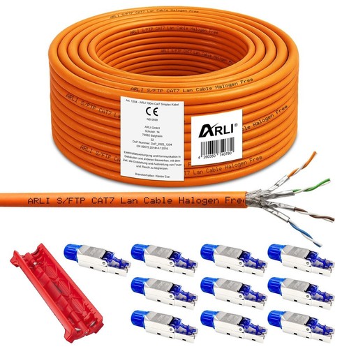 100m netzwerkkabel cat7 10x - 100m, +