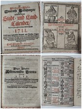 Anno 1711 Kalender, Endter