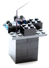 Bausteine Strahlteilerhalter inkl. Teildurchlässiger Vorderflächen-Glasspiegel