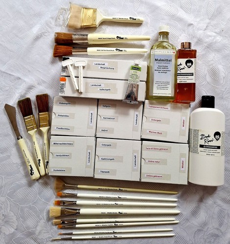 Bob ross set landschaft tiere - set,