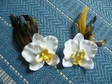 2 Blüten Haar Haarschmuck