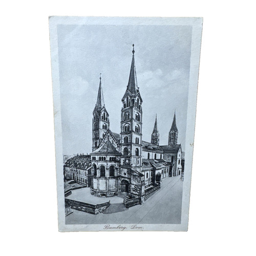 Postkarte bamberg dom - ak,