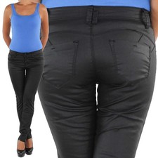 Damen Kunstlederhose Damenhose
