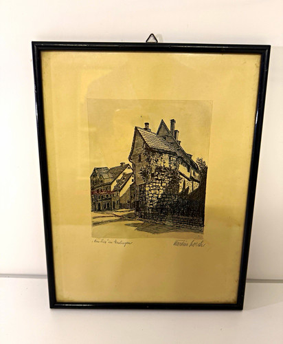 Radierung martin horch gerahmt - horch,