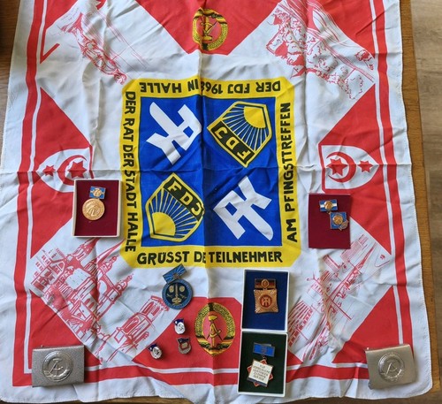 Ddr fdj abzeichen - abzeichen, tuch