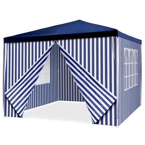 Pavillon partyzelt 3x3m blau - pavillon,