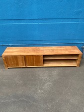 * SIDEBOARD HIFI LOWBOARD  TEAKHOLZ MASSIV MODERN DESIGN SCHLICHT