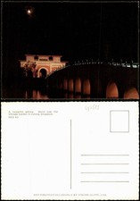 Singapur A romantic setting. Moon over the Chinese Garden in Jurong 1988