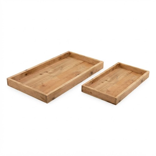 Holz deko tablett rechteckig - tablett,