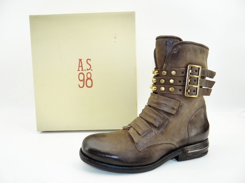 Teal stiefelette biker - a.s.98,