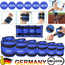 Gewichtsmanschetten Set 2,3,5kg Laufgewichte Blau Arm Bein-Gewichte Training