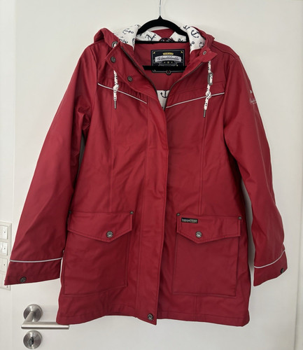 Schmuddelwedda jacke lang rot - jacke,