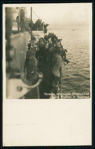 Foto england internierte - foto, ak