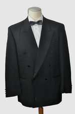 Roy Robson Smoking Dinnerjacket Gr.26(kz) Zweireiher Spitzkragen-Seidenspiegel