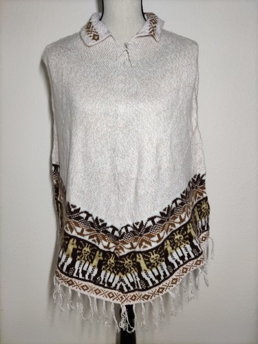 Alpaka poncho umhang herren - alpaka,