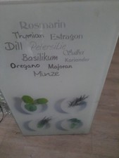 Kesper Herd-Abdeckplatte Glas, 2 Stück, Glaskeramik-Schutz  Rosmarin Minze