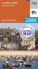 Lands End Map  Weatherproof  Penzance  St Ives  Ordnance Survey  OS Explorer Act