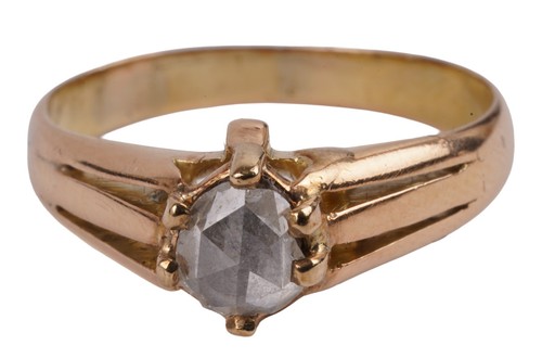Antiker 65ct solitär ring - 0,65ct.,
