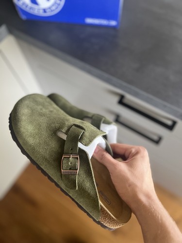 Birkenstock boston army green - birkenstock,