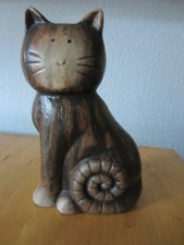 Gilde Keramik Katze braun ca. 25 cm 