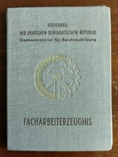 DDR Facharbeiter Zeugnis Nicht