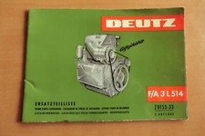 Ersatzteilliste Motoren Deutz