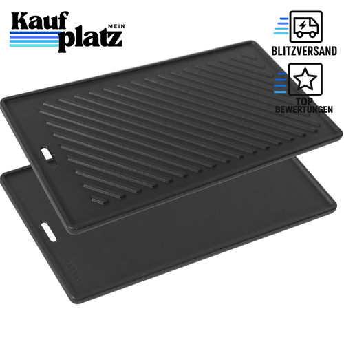 Gusseisen grillplatte 45x24cm - grillplatte,