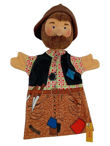 Steiff handpuppe mann bart hut - handpuppe,