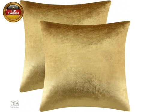 2er set gold kissenbezug - 2er,