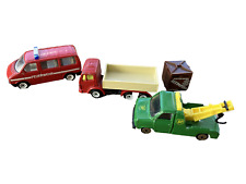 3 MODELLAUTOS, SIKU VW T4 Feuerwehr, SIKU Mercedes LKW. Ford Transit Wrecker BP