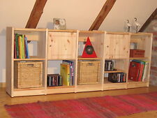 Regal Regalsystem Bücherregal Holz Kiefer massiv flexibel & erweiterbar